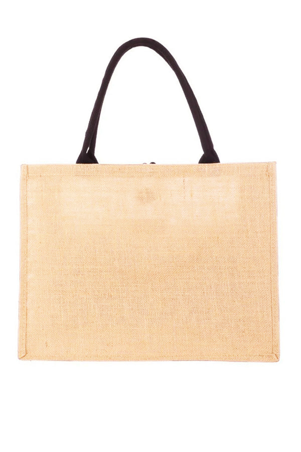 Linen Hand Lettering Printed Bag