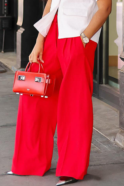 Stylish Loose High Waist Pants