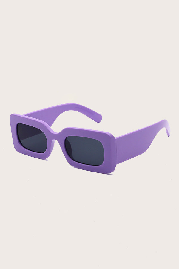 Jelly Color Square Frame Fashion Sunglasses