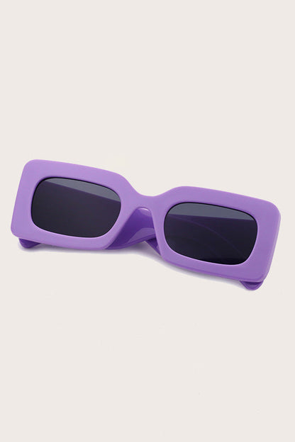 Jelly Color Square Frame Fashion Sunglasses