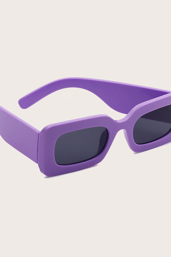 Jelly Color Square Frame Fashion Sunglasses