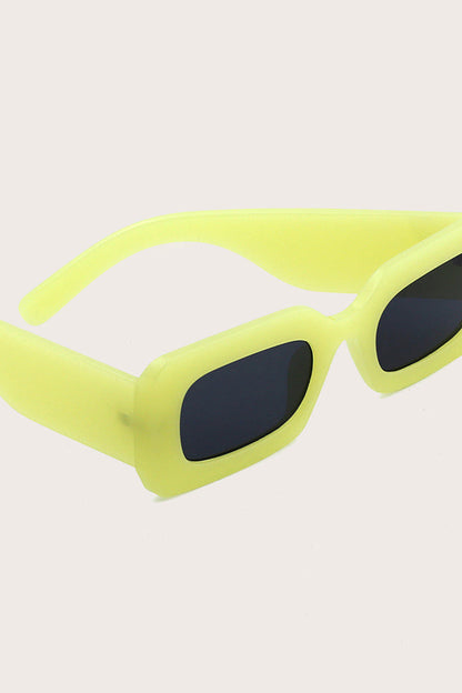 Jelly Color Square Frame Fashion Sunglasses