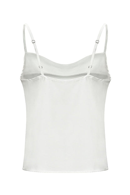 Cowl Neck Adjustable Strap Camisole