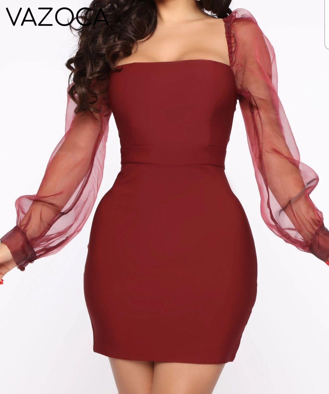 Your Dedication Mini Dress - Wine