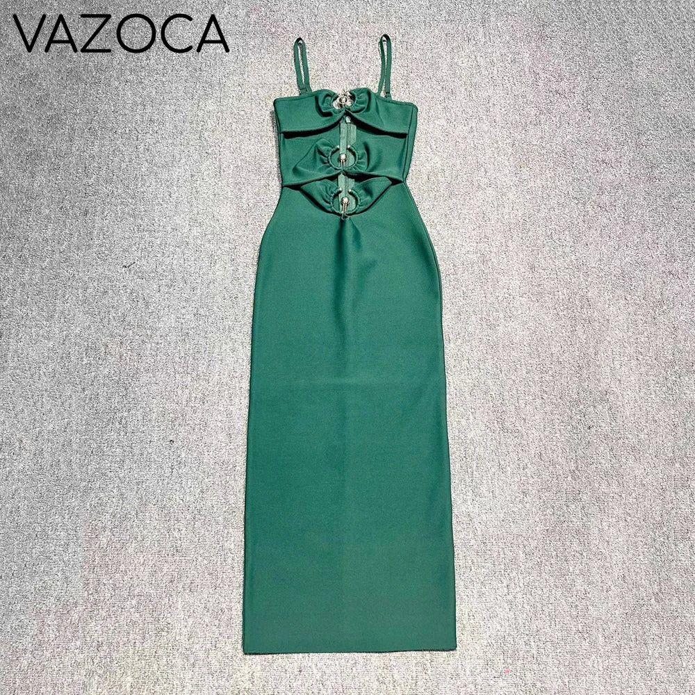Your Night Bandage Maxi Dress Green