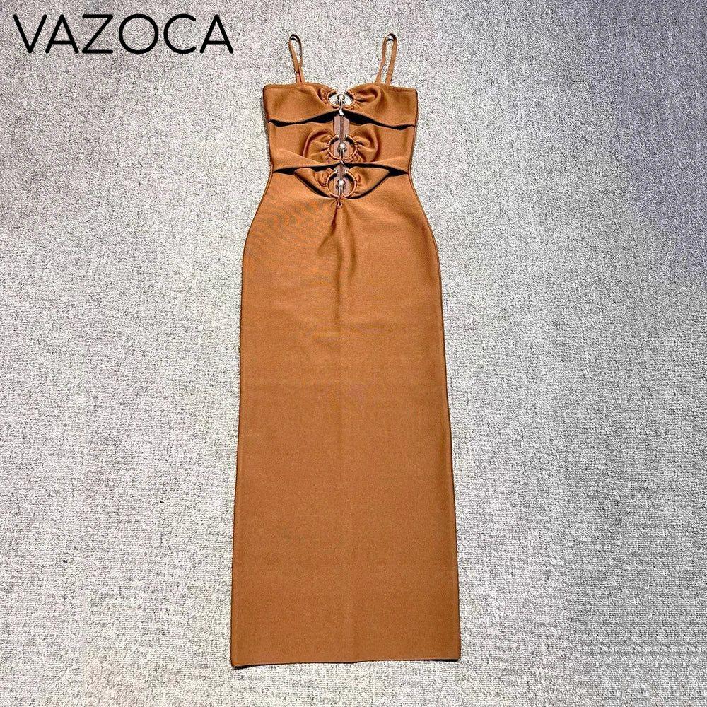 Your Night Bandage Maxi Dress Brown