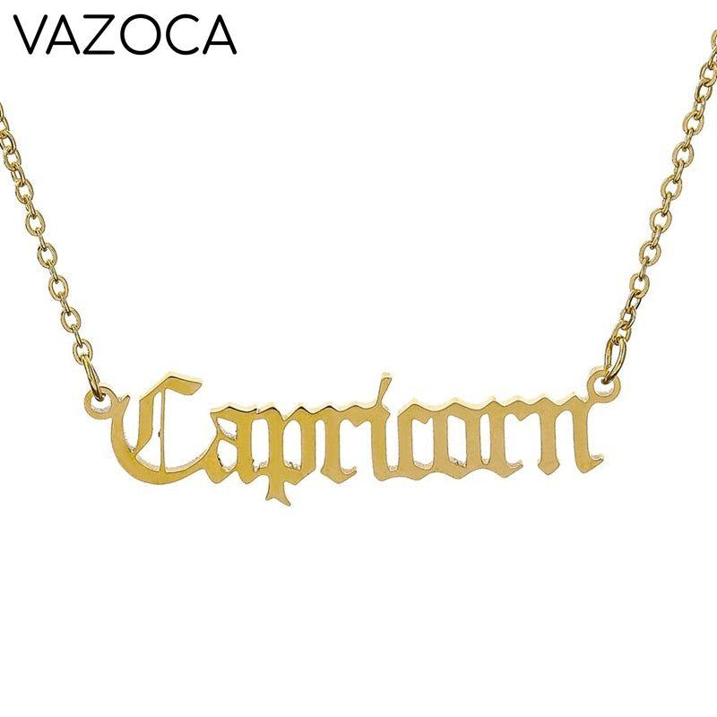 Zodiac Sign Constellations Pendant Necklace