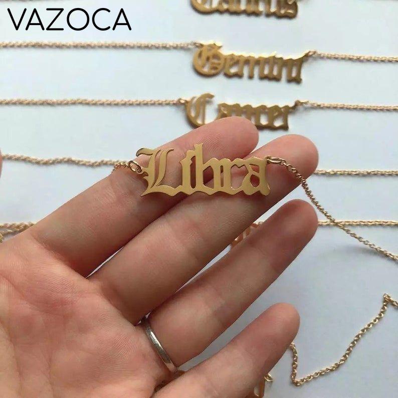 Zodiac Sign Constellations Pendant Necklace