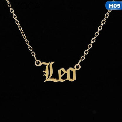 Zodiac Sign Constellations Pendant Necklace