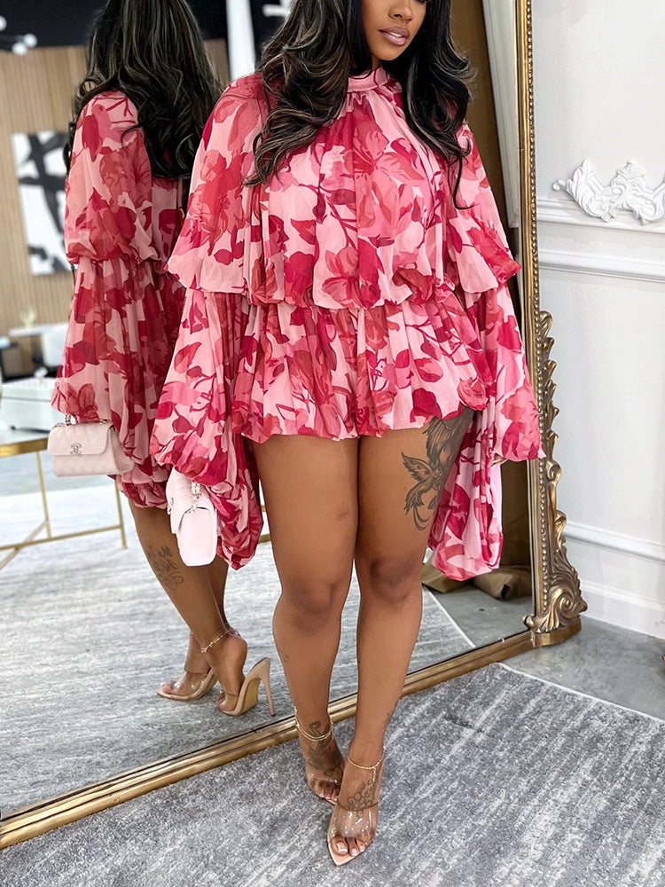 Dream Ruffle Draped Romper