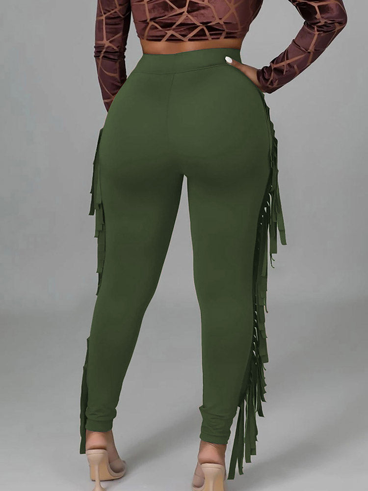 Side Tassel Pants