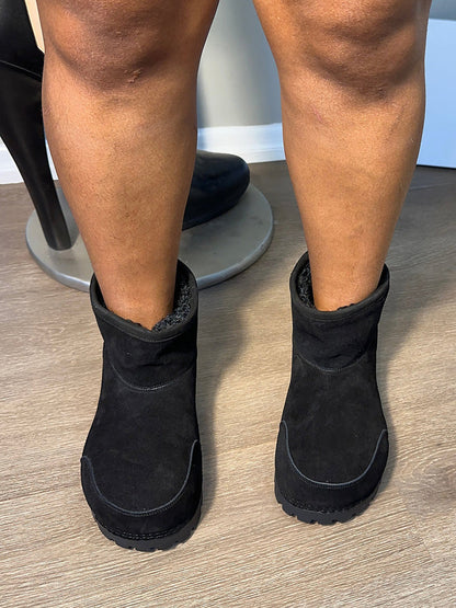 Suede Big Toe Snow Boots