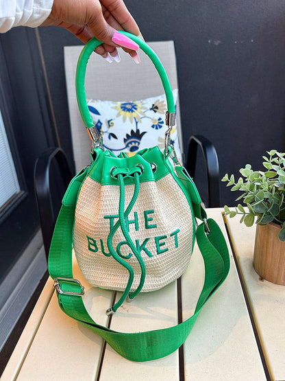 Straw Bucket Bag