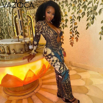 Monarch Illusion Maxi Dress