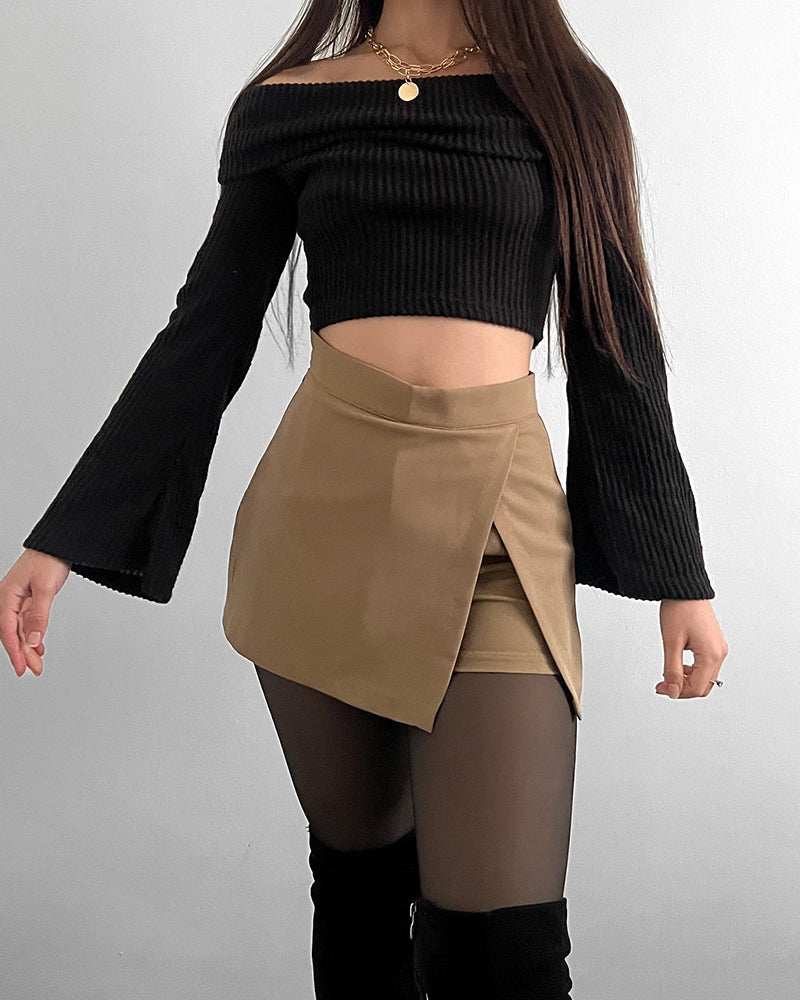 Front Slit Shorts Blazer Skirt (Pre-Sale)