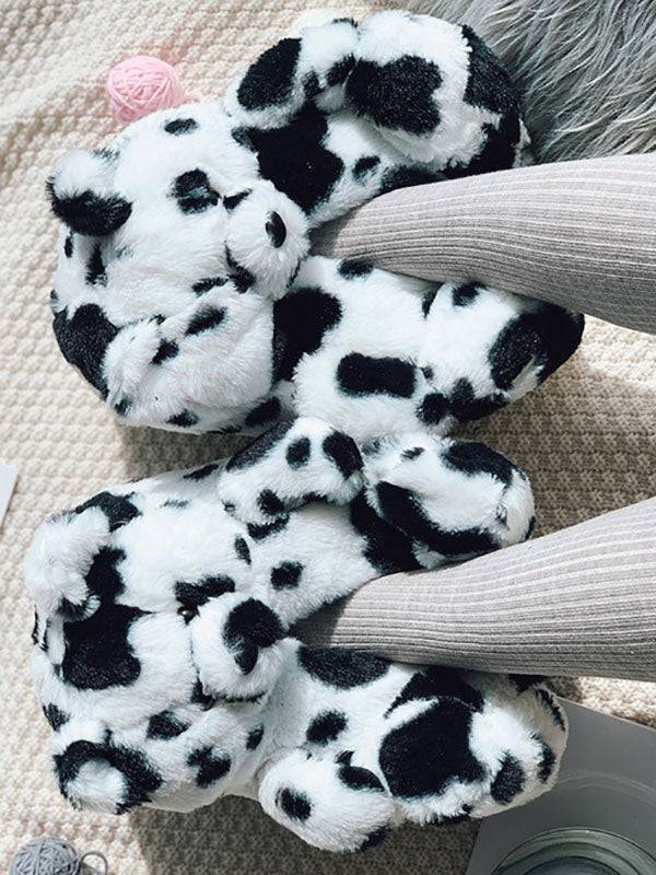 Fluffy Teddy Bear Slippers