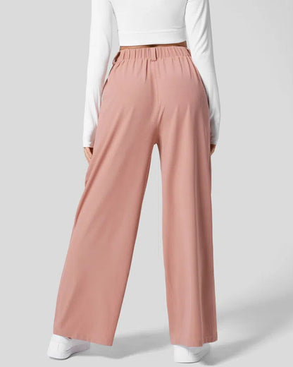 Waffle Wide Leg Casual Suit Pants（Pre-sale）