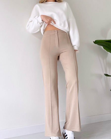 Chestnut Palazzo Trousers Tan