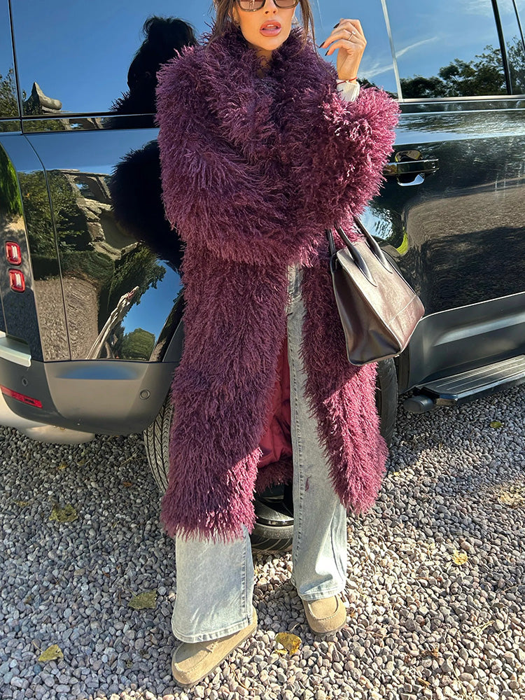 Mongolian Fur Long Coat