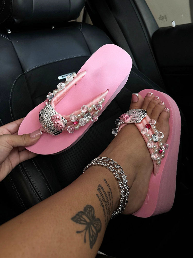 Cute Platform Flip Flops