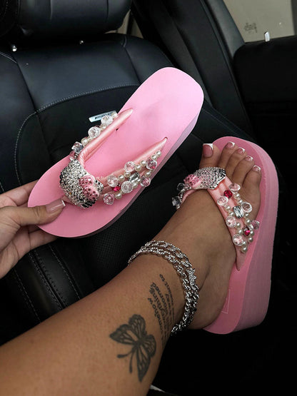 Cute Platform Flip Flops