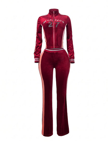 Archives 27 Velour Tracksuit Set