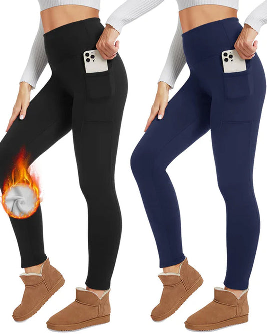 Verdickte Fleece-Leggings