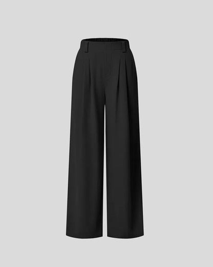 Waffle Wide Leg Casual Suit Pants（Pre-sale）