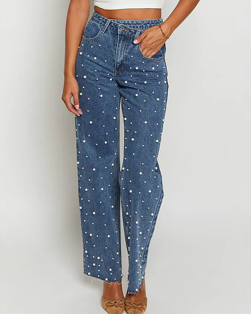 Vintage Studded Jeans