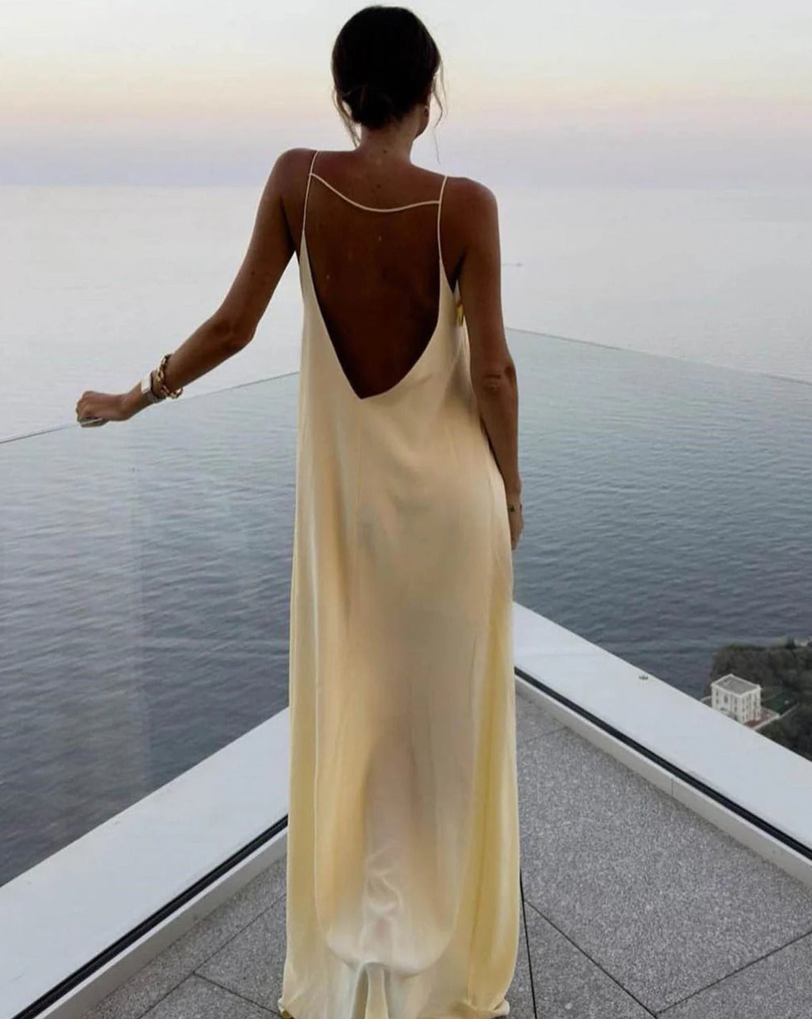 Backless Vacation Long Dress