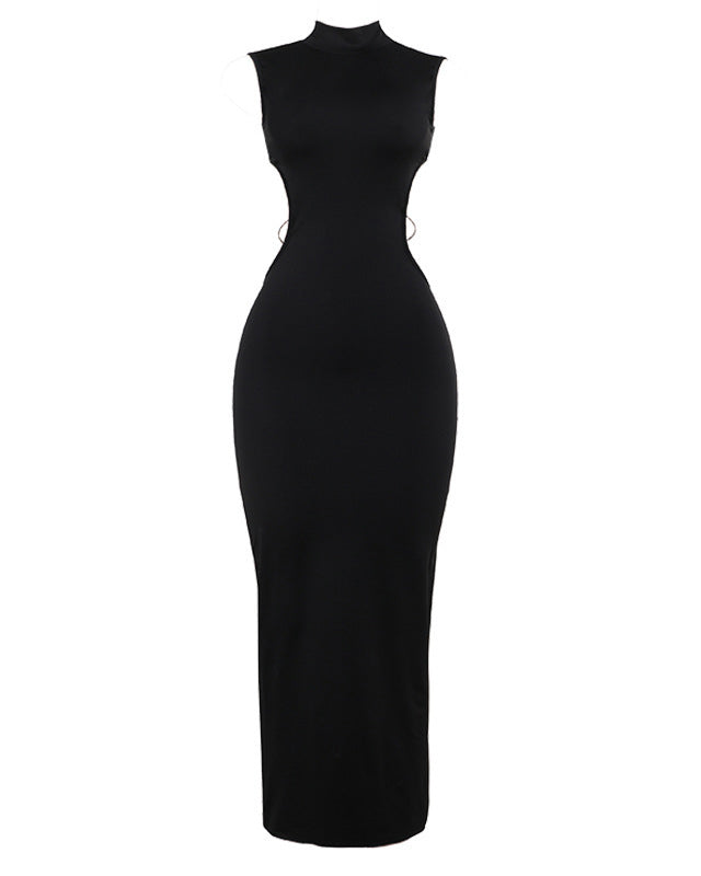 Backless Bow Slim Fit Long Bodycon Dress