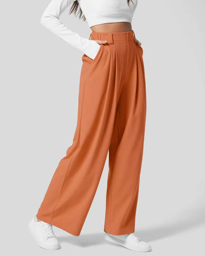 Waffle Wide Leg Casual Suit Pants（Pre-sale） Peru