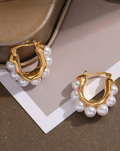 Retro Versatile Pearl Earrings