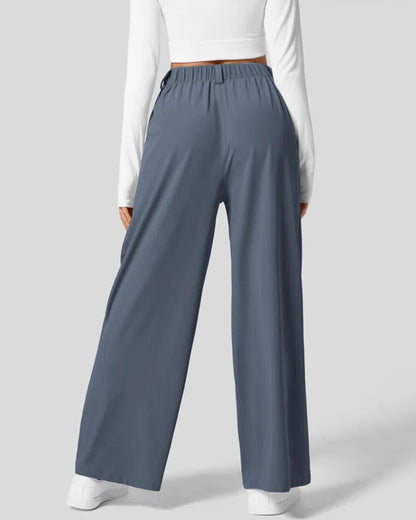 Waffle Wide Leg Casual Suit Pants（Pre-sale）