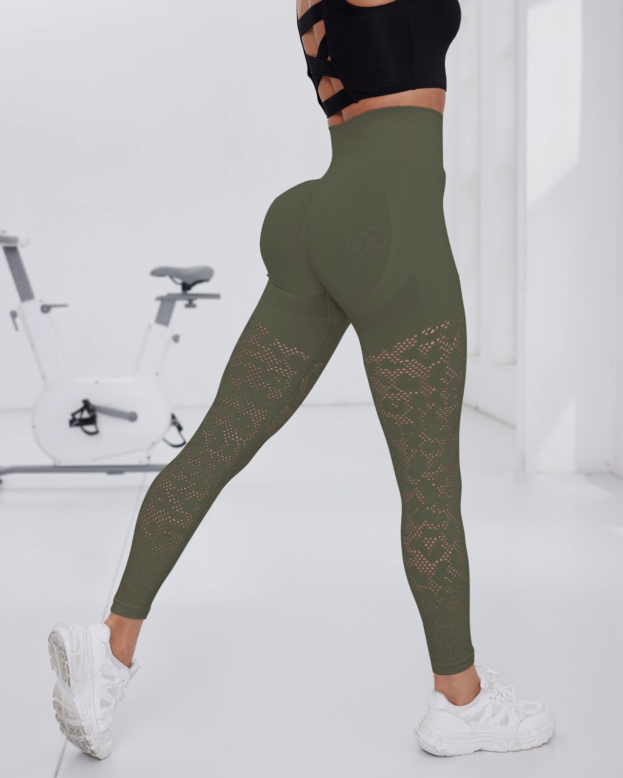 Seamless Mesh Breathable High Elastic Sweatpants