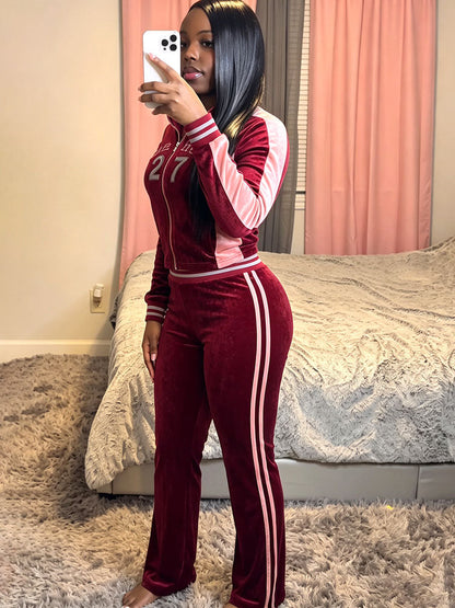 Archives 27 Velour Tracksuit Set