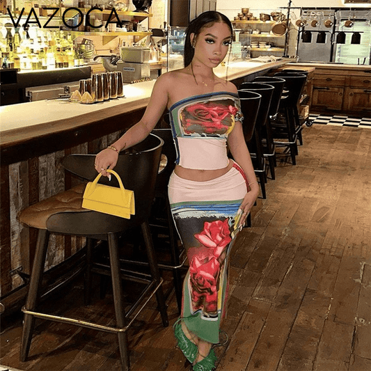 Vacation Flower Skirt Set