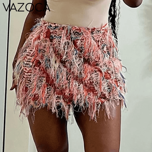 Colorful Tassel Skirt