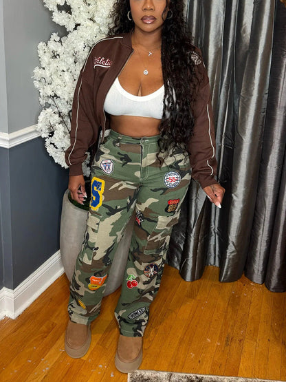 Embroidered Varsity Jacket