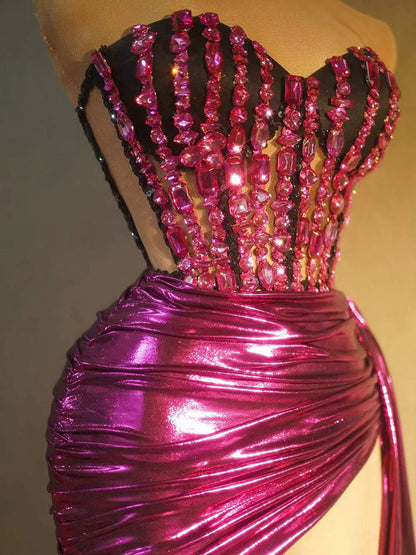 Goddess Corset & Draped Skirt Set