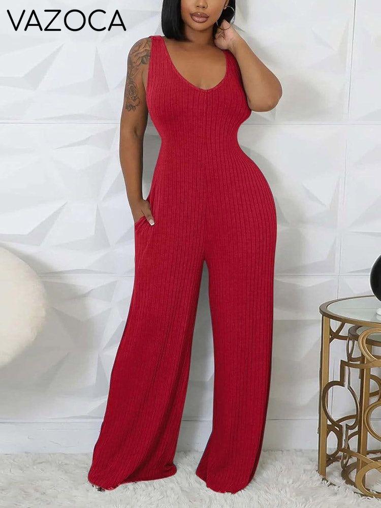 Ribbed Bolero & Jumpsuit Set