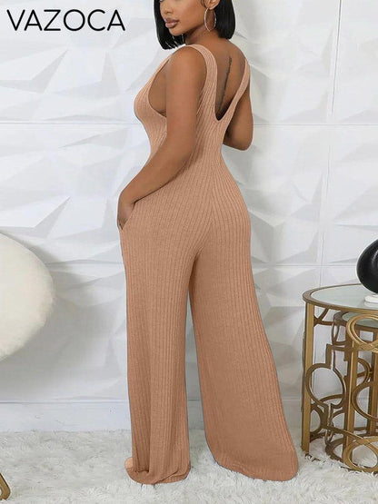 Ribbed Bolero & Jumpsuit Set
