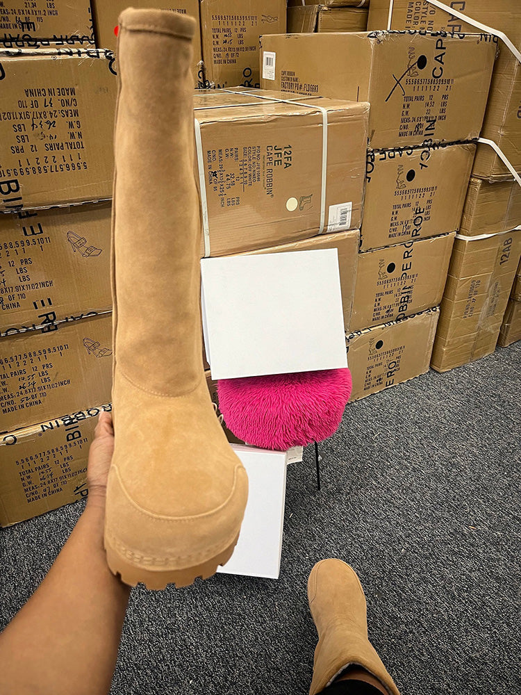 Suede Big Toe Snow Boots