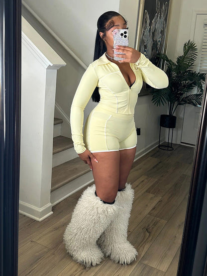 Softsculpt Jacket & Shorts Yoga Active Set