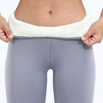 Lambskin Winter Leggings Light Gray