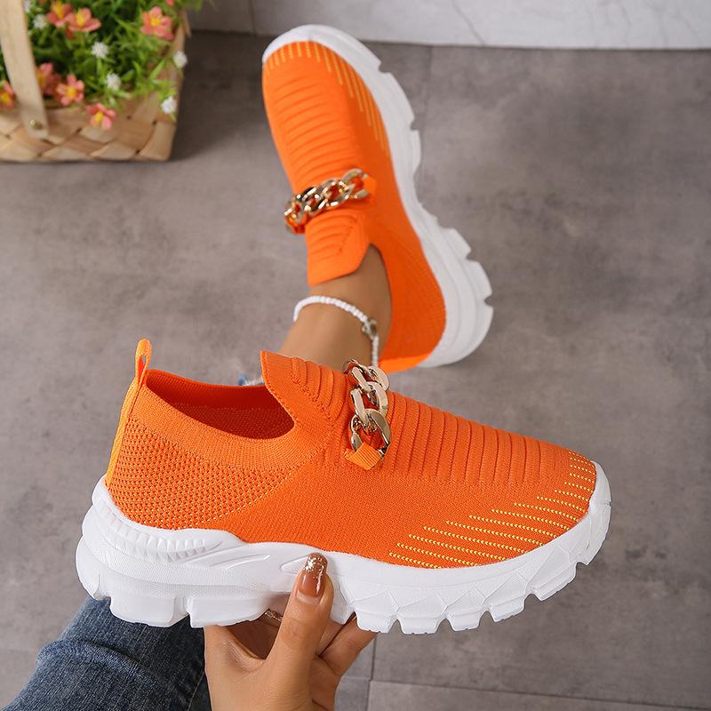 Women's Breathable Fly Woven Surface Lightweight Comfortable Casual Shoes