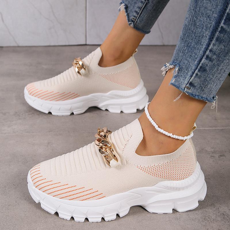 Women's Breathable Fly Woven Surface Lightweight Comfortable Casual Shoes