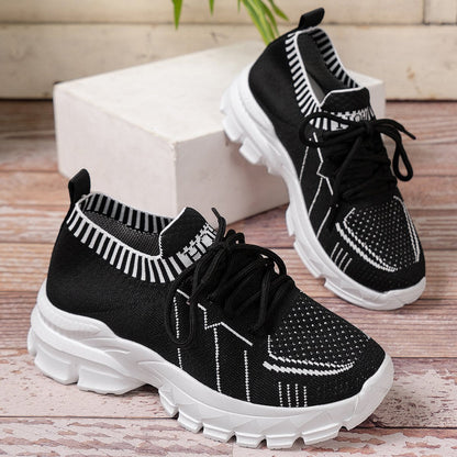 Women's Breathable Fly Woven Surface Lightweight Comfortable Casual Shoes