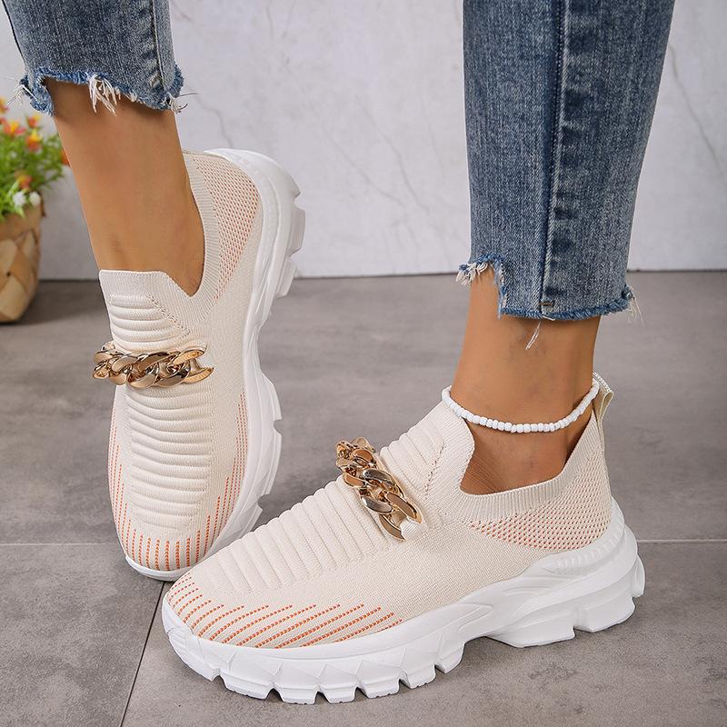 Women's Breathable Fly Woven Surface Lightweight Comfortable Casual Shoes