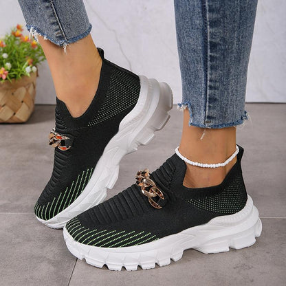 Women's Breathable Fly Woven Surface Lightweight Comfortable Casual Shoes